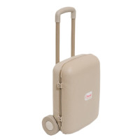 Detský cestovný kufrík na kolieskach DOLONI TOYS - svetlohnedý 