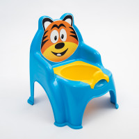 Detský nočník v tvare stoličky DOLONI Toys Tiger - modrý 