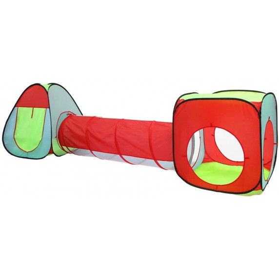 Detský hrací stan so spojovacím tunelom Aga4Kids MR0031 - farebné