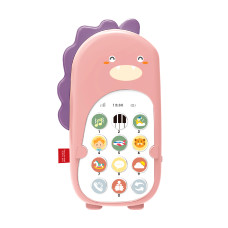 Detský telefón so zvukovými efektmi Aga4Kids MR1390-Pink - dinosaurus ružový Preview