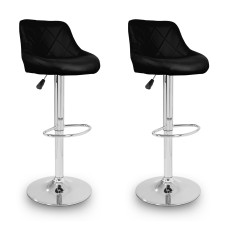 Barová stolička 2 kusy AGA 2xMR2000BLACK - čierna Preview