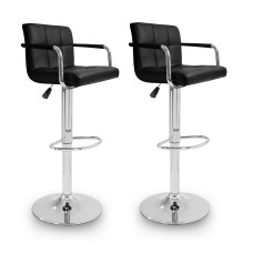 2x Barová stolička s podpierkami rúk AGA 2xMR2010BLACK - čierna Preview