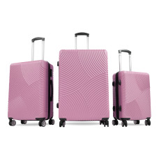 Sada cestovných kufrov AGA Travel MR4654-Dark Pink - tmavoružová 