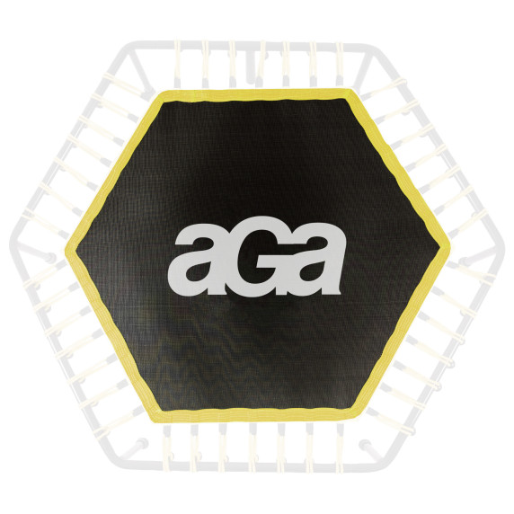 Odrazová plocha na fitness trampolínu s celkovým priemerom 130 cm AGA - žltá