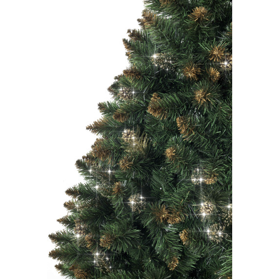 Vianočný stromček Borovica 180 cm AGA MR3212 - Crystal zlatá