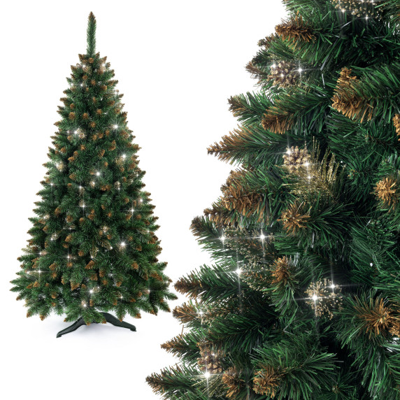 Vianočný stromček Borovica 180 cm AGA MR3212 - Crystal zlatá