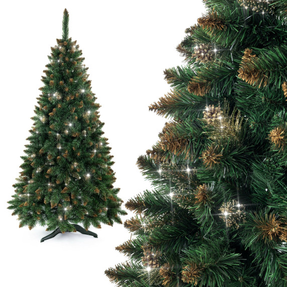 Vianočný stromček Borovica 150 cm AGA MR3211 - Crystal zlatá