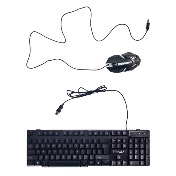 Podsvietená herná klávesnica + myš AGA MR1567
