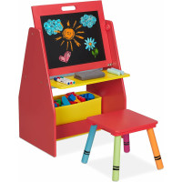 Detská tabuľa so stoličkou AGA MR2106 - červená 