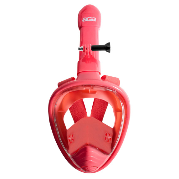 Detská celotvárová šnorchlovacia maska ​​XS AGA DS1111PI - ružová