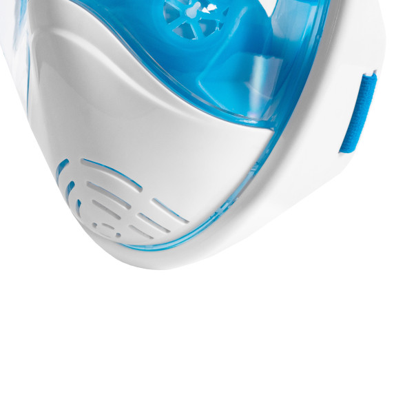 Celotvárová šnorchlovacia maska ​​S/M AGA DS1121WH-BLU - biela/modrá