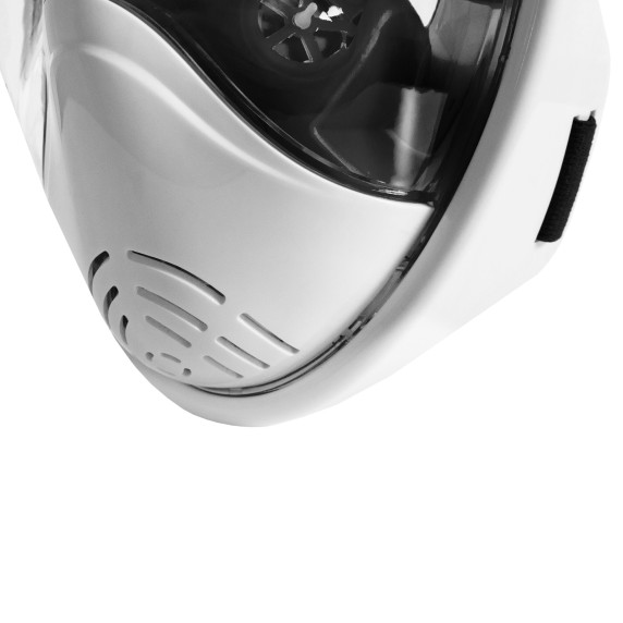 Celotvárová šnorchlovacia maska ​​L/XL AGA DS1113WH-BL - biela/čierna