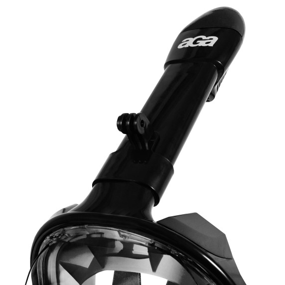Celotvárová šnorchlovacia maska ​​S/M AGA DS1121BL - čierna