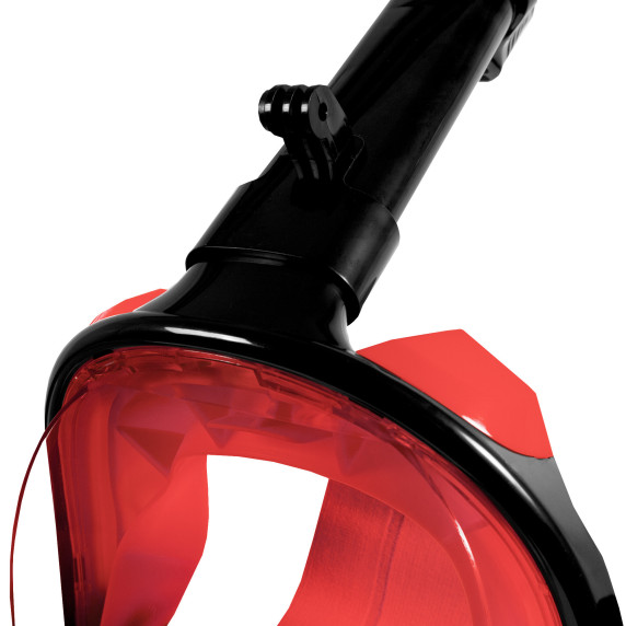 Celotvárová šnorchlovacia maska ​​S/M AGA DS1121R-BL - čierna/červená