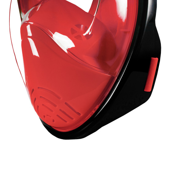 Celotvárová šnorchlovacia maska ​​S/M AGA DS1121R-BL - čierna/červená