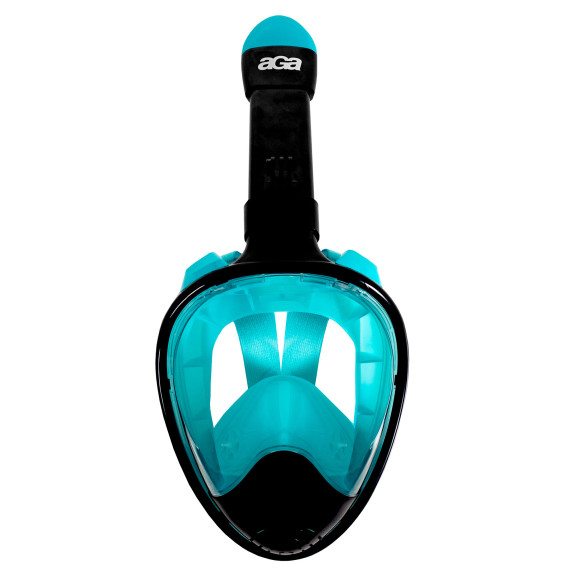 Celotvárová šnorchlovacia maska ​​L/XL AGA DS1113BL-GR - čierna/modrá