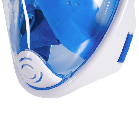 Celotvárová šnorchlovacia maska ​​S/M AGA DS1122WH-BLU - biela/modrá
