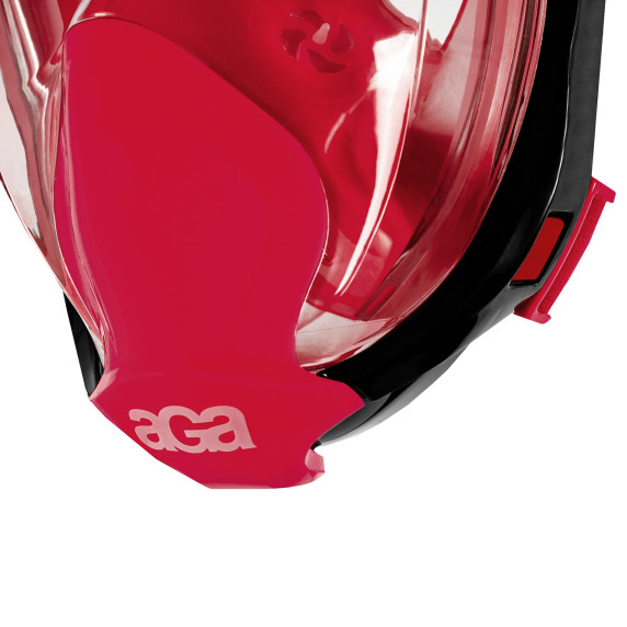 Celotvárová šnorchlovacia maska ​​S/M AGA DS1132R - červená