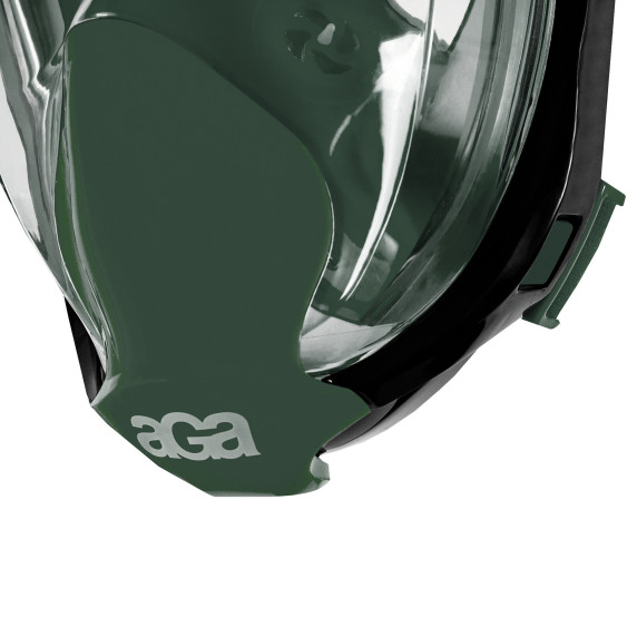 Celotvárová šnorchlovacia maska ​​S/M AGA DS1132DG - tmavozelená
