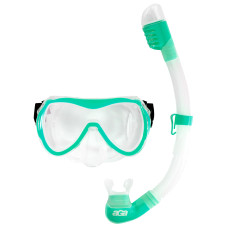 Potápačský set maska ​​a šnorchel M12+S2 AGA DS1320GR - tyrkysový 