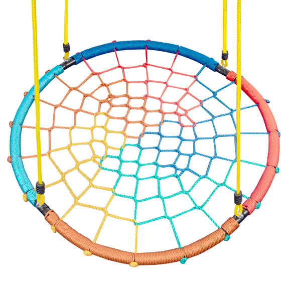 Závesný hojdací kruh 120 cm AGA DS120-4C - štvorfarebný