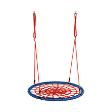 Závesný hojdací kruh 100 cm AGA DS100-2DARKBLUE - modro-červený 