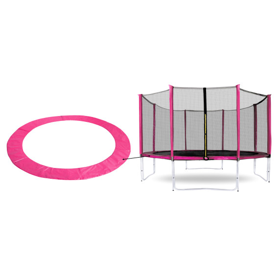 Kryt pružín na trampolínu AGA SPORT EXCLUSIVE 366 cm MRPU1512SC-Pink - ružový