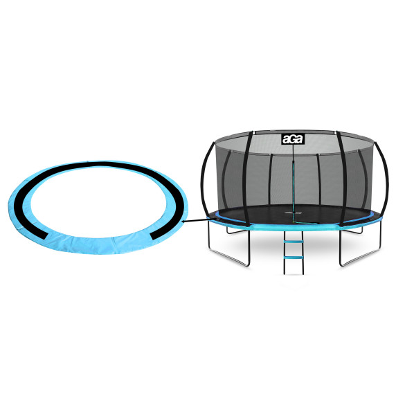 Kryt pružín na trampolínu AGA SPORT EXCLUSIVE 430 cm MRPU1514SC-LB&Black - svetlomodrý/čierny