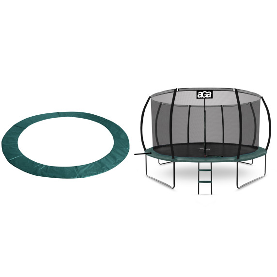 Kryt pružín na trampolínu AGA SPORT EXCLUSIVE 500 cm MRPU1516SC-DG - tmavozelený