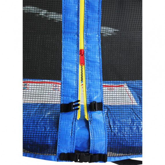 Trampolína 305 cm s vonkajšou ochrannou sieťou a schodíkmi AGA SPORT PRO MRP1010DARKBLUE - modrá