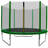 Trampolína 180 cm s vonkajšou ochrannou sieťou AGA SPORT TOP  tmavo zelená 