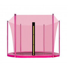 Vnútorná ochranná sieť na trampolínu s celkovým priemerom 180 cm na 6 tyčí AGA  - ružová Preview