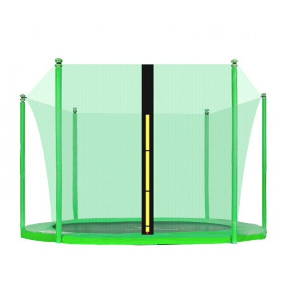 Vnútorná ochranná sieť na trampolínu s celkovým priemerom 305 cm na 6 tyčí AGA - svetlozelená