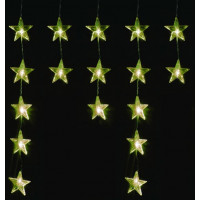 Linder Exclusiv Vianočný svetelný záves Hviezdy 40 LED LK011W - Teplá biela 