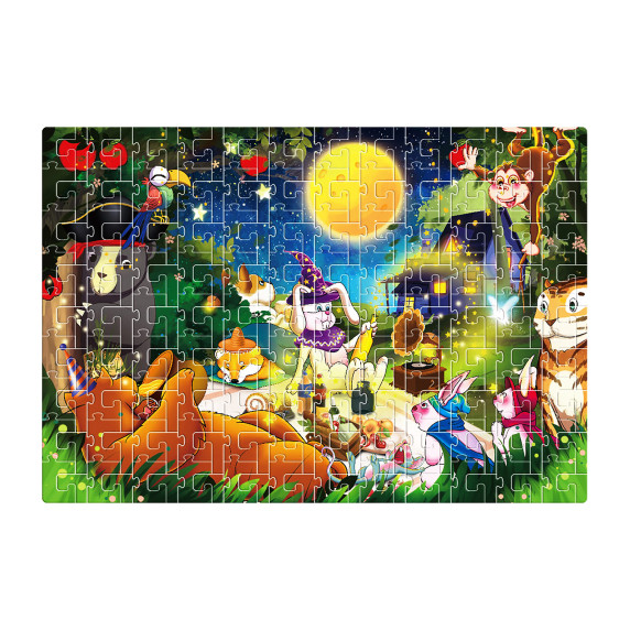 Detské puzzle Zvieratká v lese 216 dielikov Aga4Kids MR1463
