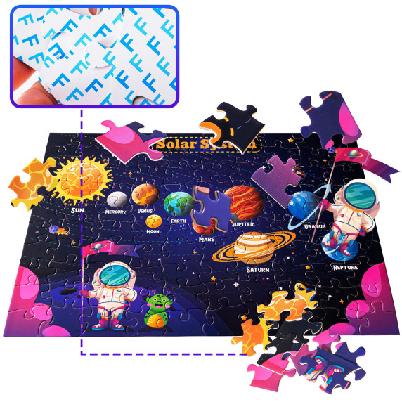 Detské puzzle Slnečná sústava 100 dielikov Aga4Kids MR1462