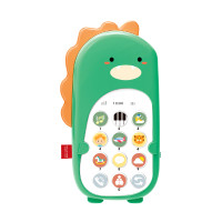 Detský telefón so zvukovými efektmi Aga4Kids MR1390-Green - dinosaurus zelený 