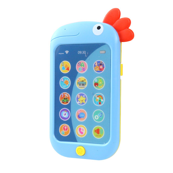 Detský telefón so zvukovými efektmi Aga4Kids MR1392-Blue - kohút modrý