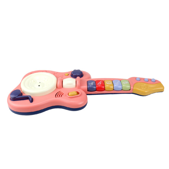 Detská interaktívna gitara Aga4Kids MR1398-Pink - ružová
