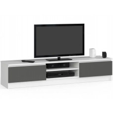 TV stolík 160 cm AKORD CLP - biely/sivý Preview