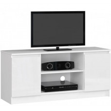TV stolík s vysokým leskom 140 cm AKORD CLP - biely Preview