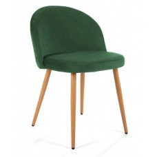Velúrová stolička v škandinávskom štýle 4 ks - tmavozelená Preview