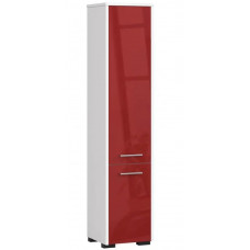 Kúpeľňová skrinka s vysokým leskom 140 cm AKORD FIN - biela/červená Preview