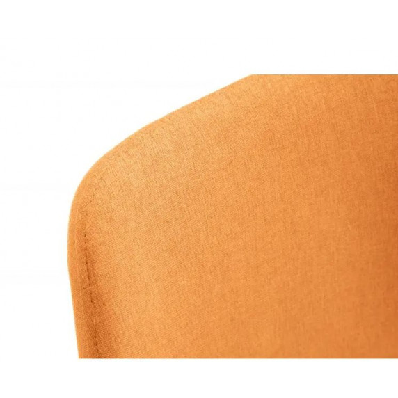 Stolička s drevenými nožičkami 4 ks - oranžová