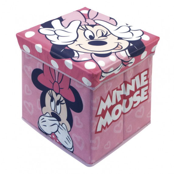 Úložný box na hračky a taburetka Minnie Mouse