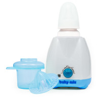 Elektrický ohrievač fliaš a detskej stravy s príslušenstvom BABY MIX - modrý 