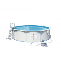 BESTWAY Hydrium rodinný oceľový bazén 460 x 120 cm + piesková filtrácia a schodíky 56384 