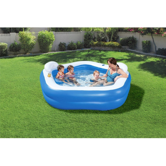 Nafukovací bazén 213 x 207 x 69 cm BESTWAY Family Fun 54153