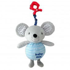 Detská plyšová hračka s hracím strojčekom a klipom Baby Mix Myška Preview
