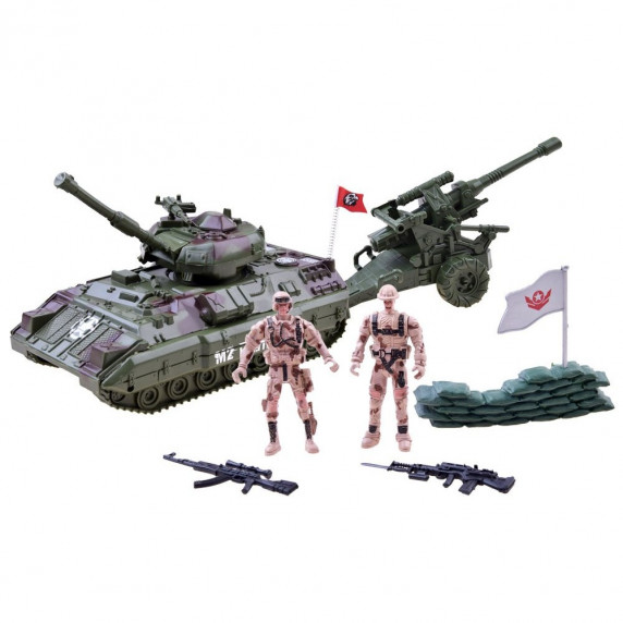 Vojenská súprava s tankom a vojakom Inlea4Fun WARRIOR PEACEFUL